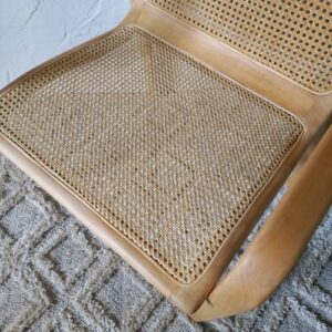 Oak and Cane Armchair - Image 4