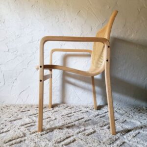Oak and Cane Armchair - Image 6